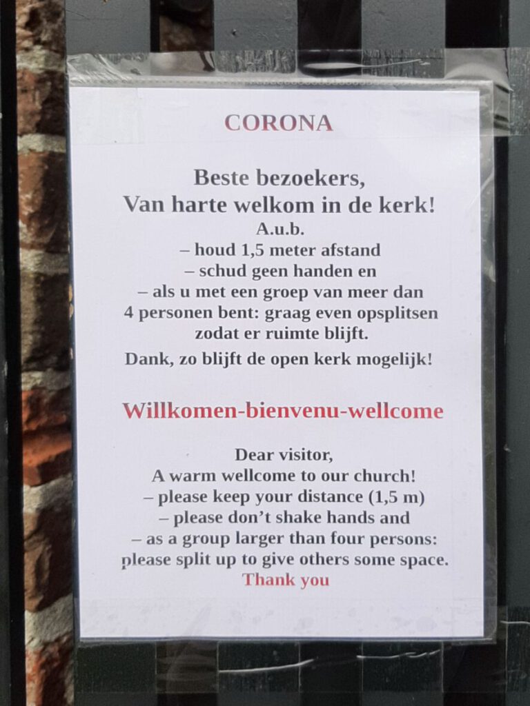 kerk open corona